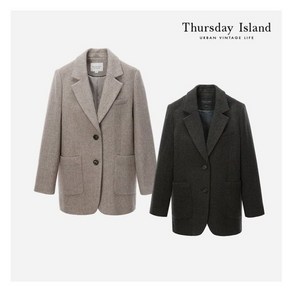 써스데이아일랜드 Thusday Island 헤링본 싱글 재킷(T226MJK135W) 275721