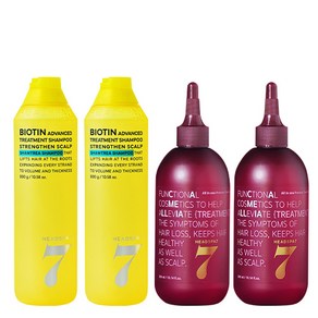 헤드스파7 비오틴 모근강화 샴트리 샴푸 300g 2개 + 카멜리아 동백나무 트리트먼트 300ml 2개, 1개