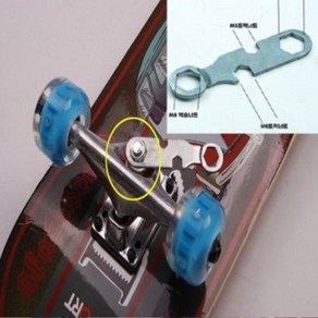 소형 롱보드 공구 스케이트보드 크루져육각드라이버툴, 1개
