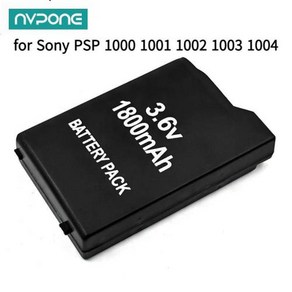 소니 PSP용 교체 배터리 팩 소니 PSP 1000 1001 1002 1003 1004 3.6V 1800mAh 1 개 2 개, 1개, 1개입