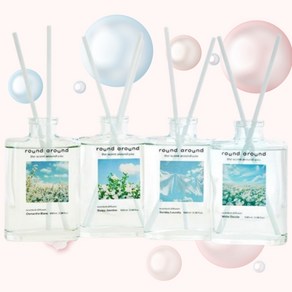 [Best] 라운드어라운드 센티드 디퓨저 4종, 1개, 100ml, 화이트 대즐