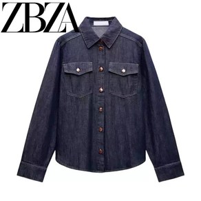 자라셔츠 ZARA 소프트 데님 셔츠 7147 224 7147224