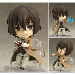 10CM Anime Bungo Stay Dogs Dazai Osamu Figue Action Replacement Face Model Toy Gift Collection PVC, 1개