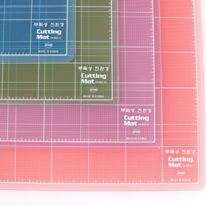 아톰]친환경 칼라반투명커팅매트 무독성(책상용), 청색