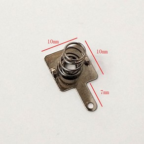 건전지 스프링 교체용 금속 배터리 접촉 플레이트 AA AAA 케이스, B.10x10mm음극, 1개