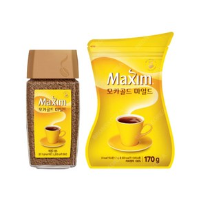 맥심 모카골드 마일드 병커피 알커피 리필커피 270g, 1세트, 1개입