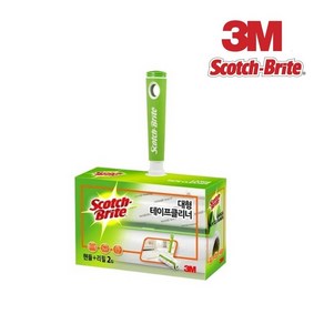 3M 쓰리엠 스카치브라이트 테이프 클리너 대형 본체 + 리필2개 (1H2R) 1세트, 1개