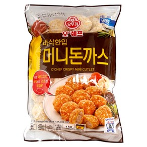 오뚜기 오쉐프_바삭한입 미니돈까스 냉동 1KG, 10개, 1개