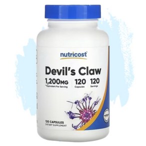 뉴트리코스트 악마의 발톱 데빌스 클로 1200mg Devil's Claw 120캡슐, 120정, 1개