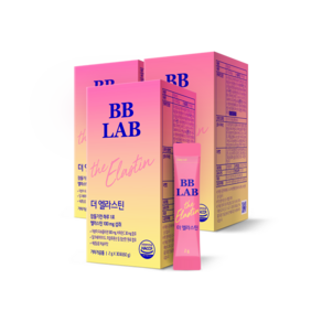 비비랩 고함량 더 엘라스틴 100mg 저분자피쉬콜라겐 히알루론산 밀크세라마이드 데스모신 이소데스모신, 60g, 3박스