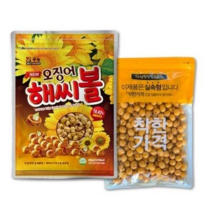 우농 오징어 해씨볼 450g + 꼬마 오징어 땅콩 400g 세트, 850g, 1세트