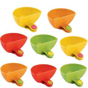 Eshylala 8 Pack Dip Clip Bowl Plate Holde Dipping Eshylala 8 팩 딥 클립 그릇 접시 홀더 디핑 소스 컵 칩 홀더 접시 칩 및 딥, 1개