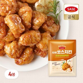 사세 쏘스치킨순살단짠갈릭590G*4봉, 4개, 590g