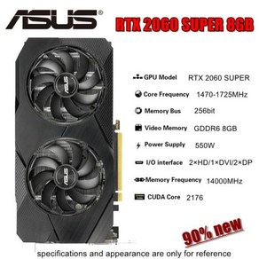 새로운 ASUS RTX 2060 슈퍼 8GB 그래픽 카드 비디오 카드 GPU RTX 2060S, RTX 2060 supe 8GB