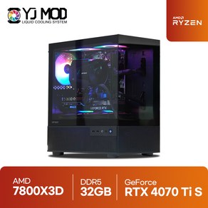 배틀그라운드 게이밍 데스크탑 라이젠7 9700X RTX 4070 Ti SUPER AMD 지포스 방송용 게임용 조립PC 배그 롤 로아 GY99, WIN11 Home, 1TB, 32GB, 블랙