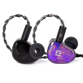 KBEAR KB02 In-Ea Bone Conduction Hybid Eaphones HiFi Bass Monito Wied Headphones With Replaceab, [02] Puple