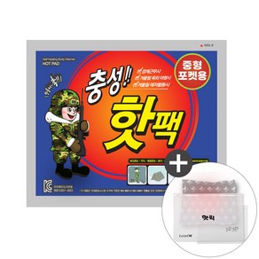 충성 포켓용 핫팩 중형 100g 파우치 증정, 30개