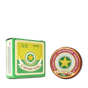 Golden Sta Balm 밤 Cao Sao Vang Vietnam 아로마 10그램(순 중량) 밤, 1개