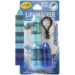 Lip Smacke 크레욜라 크레용 스태커블 가향 투명 립밤 블루, Lip Smacke 크레욜라 크레용 스태커블 가향 투, 크레욜라 블루 컬렉션, 1개, 크레욜라 블루 컬렉션