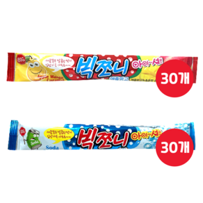 빅쪼니 새콤달콤 소다맛 15g 30개 + 애플망고맛 15g 30개 (총60개), 60개