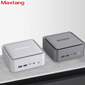 [CY] Maxtang NUC 미니 PC 라이젠 R5-6600H 데스크톱 고성능 오피스게임 DDR5 WIFI6 mini pc USB4듀얼하드디스크2.5G포트 PWM산열팬내장, 0GB, 0GB, 그레이