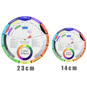 반영구 교육용 색소배합표 믹싱가이드 색상표 색상판 Color Wheel 푸른눈썹 붉은눈썹 잔흔커버 색상조합 색상대비표 아카데미용