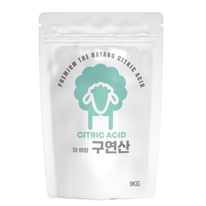 프리미엄 더 하양 구연산 분말세제 1kg 계량스푼포함, 1개