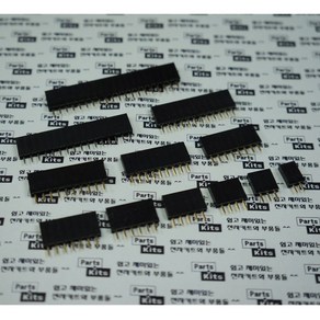 [파츠키츠] 헤더소켓 2.54mm 1열 DIP타입 PCB 컨넥터 2P3P4P5P6P7P8P9P10P12P16P20P 아두이노