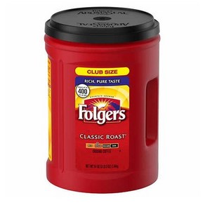 Folgers 폴저스 클래식 로스트 미디엄 그라인드 커피 1.44kg