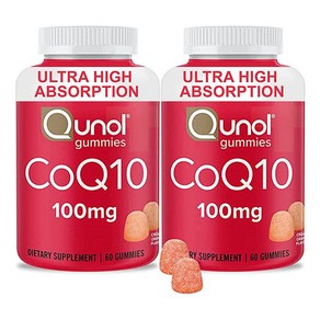 큐놀 코큐텐 100mg 구미 60정 2개 1세트, 큐놀 코큐텐 100mg 구미 60정 2팩