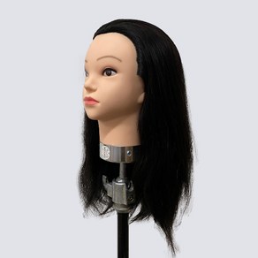 천혜사 옐로우라벨 국가고시용 인모 통가발 45cm, 블랙 브라운, 1개