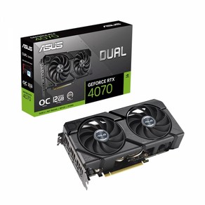 ASUS DUAL 지포스 RTX 4070 O12G EVO OC D6X 12GB 인텍앤컴퍼니