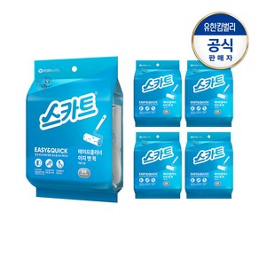 스카트 테이프클리너 이지앤퀵 중형_리필X3입X5EA, 5개