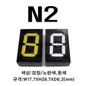 멀티넘버링 (수동식 숫자 표현 장치) N2 규격 : W17.7XH29.7XD6.2(mm), 검정/흰색, 1개