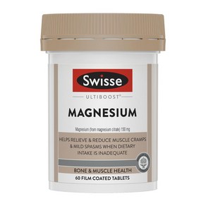 뉴질랜드 스위스 SWISSE MAGNESIUM 마그네슘, 1개, 60정