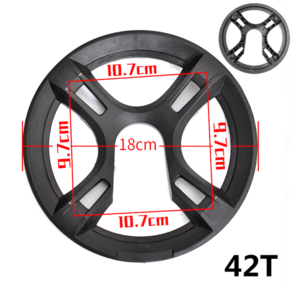 자전거체인링 자전거 사이클링 크랭크셋 보호 커버 체인링 체인 휠 가드 체인휠 프로텍터, 1개