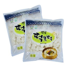 송학식품 황금빛 옛날떡국떡 3kg 2개