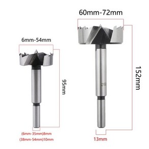 목공 멀티 톱니 포스너 드릴비트 힌지 보링 셀프 센터링 홀 톱 도구 6mm-72mm, 01 6mm, 1개