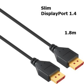 Slim 20핀더미 1.4 슬림 디스플레이포트 케이블 1.8m, 1개