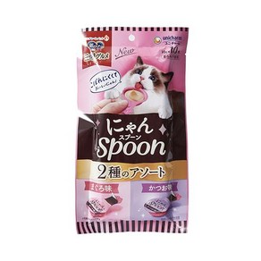 긴노스푼 고양이 냥스푼 습식 간식 10개입 10g 혼합맛(참치 / 가... 1세트, 100g, 1개