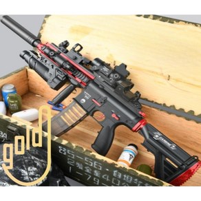 M416 HK416 블로우백 탄피배출 전동건 수동 단발 자동 에어소프트건 너프건, 샌드 풀파츠(유탄발사기), 배터리+소프트탄60개+탄피20개+타켓, 1개