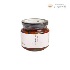 속초식품 속초 담은 고추무침 장아찌 반찬, 1개, 250g