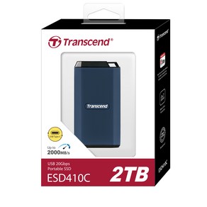 트랜센드 ESD410C Gen2x2 외장 SSD (2TB) 파인인포 (아이폰 ProRes 4K/60fps 완벽지원)