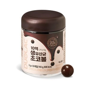 건강간식 듀오락 10억 생유산균 초코볼 165g