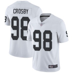 NFL 레이더스 No. 98 CROSBY 미식 축구 럭비 유니폼 저지, 1개, 화이트