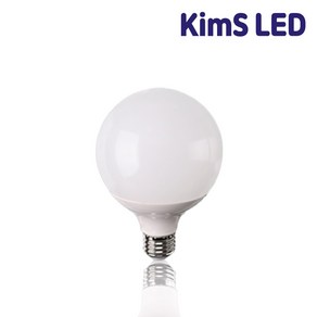 킴스 LED 12w 볼전구 숏 주백색 4000K