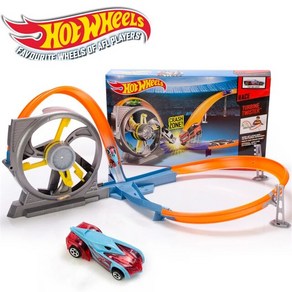 자칸 Hotwheels Roundabout 트랙 장난감 자동차 플라스틱 금속 미니 기계 교육, [01] X9285, 1개