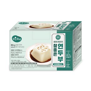 빠르게한끼 국산 참좋은 연두부 125g+오리엔탈소스 9g 6개, 1개, 804g