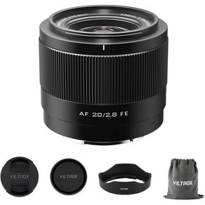 Sony E 마운트용 VILTROX 20mm F2.8 f/2.8 AF 렌즈 마운트 미러리스 카메라와 호환되는 광각 풀 프레임 자동 초점 렌즈 Alpha a7 a7II a7III, 20mm F2.8 (Full Fame), 20mm F2.8 (Full Fame)