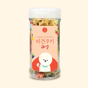 강아지 간식 비스킷 비건 쿠키 90g 1통 (과일 야채), 1개, 과일